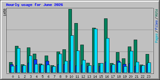 Hourly usage for June 2026