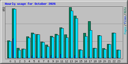Hourly usage for October 2026